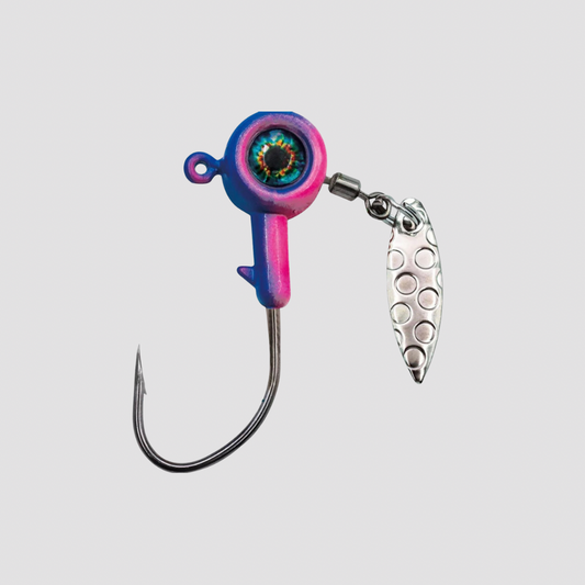 Têtes Plombées avec Palette Spinner (x5) – Hameçons Montés pour Leurres Souples L'Univers des Pêcheurs