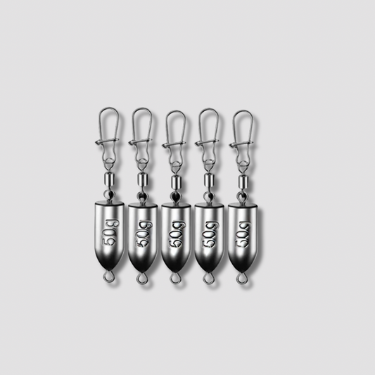Plombs Concaves Roadrunner avec Connecteur – Lot de 5 – 10g à 60g L'Univers des Pêcheurs