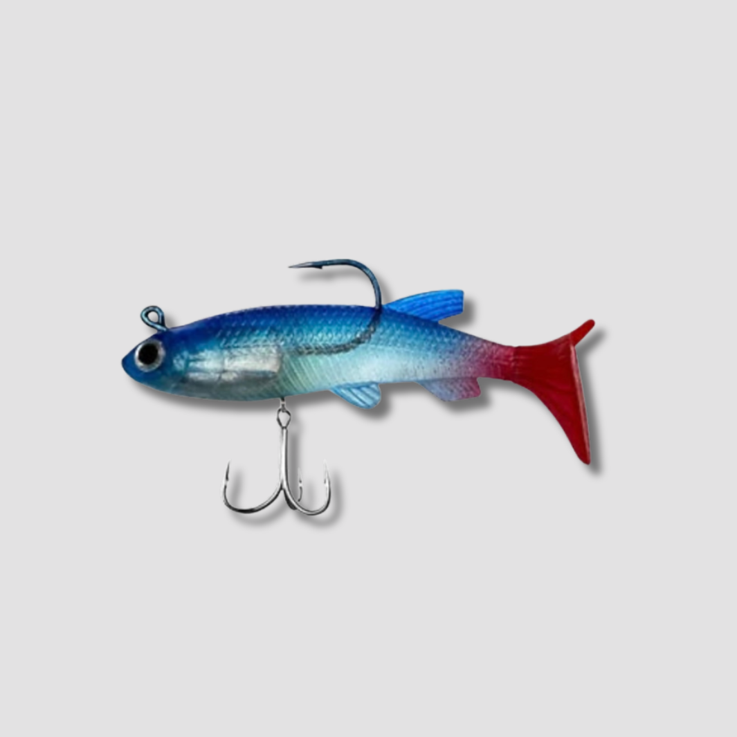 Lot de 2 leurres souples avec deux hameçons- plusieurs coloris au choix L'Univers des Pêcheurs