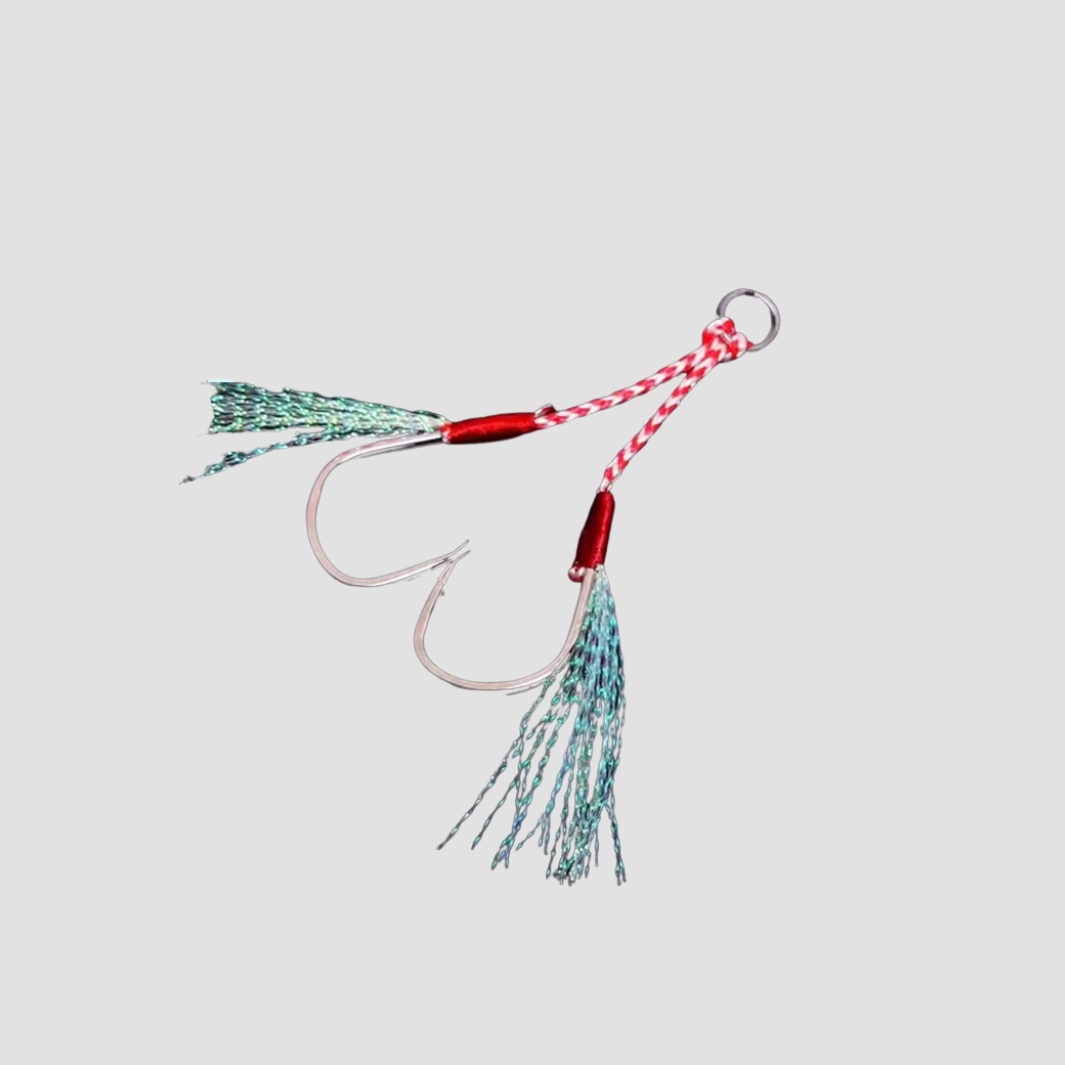 Hameçons Assist à Plumes (x10) – Simples ou Doubles pour Pêche en Mer & Slow Jigging L'Univers des Pêcheurs
