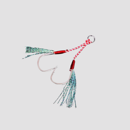 Hameçons Assist à Plumes (x10) – Simples ou Doubles pour Pêche en Mer & Slow Jigging L'Univers des Pêcheurs