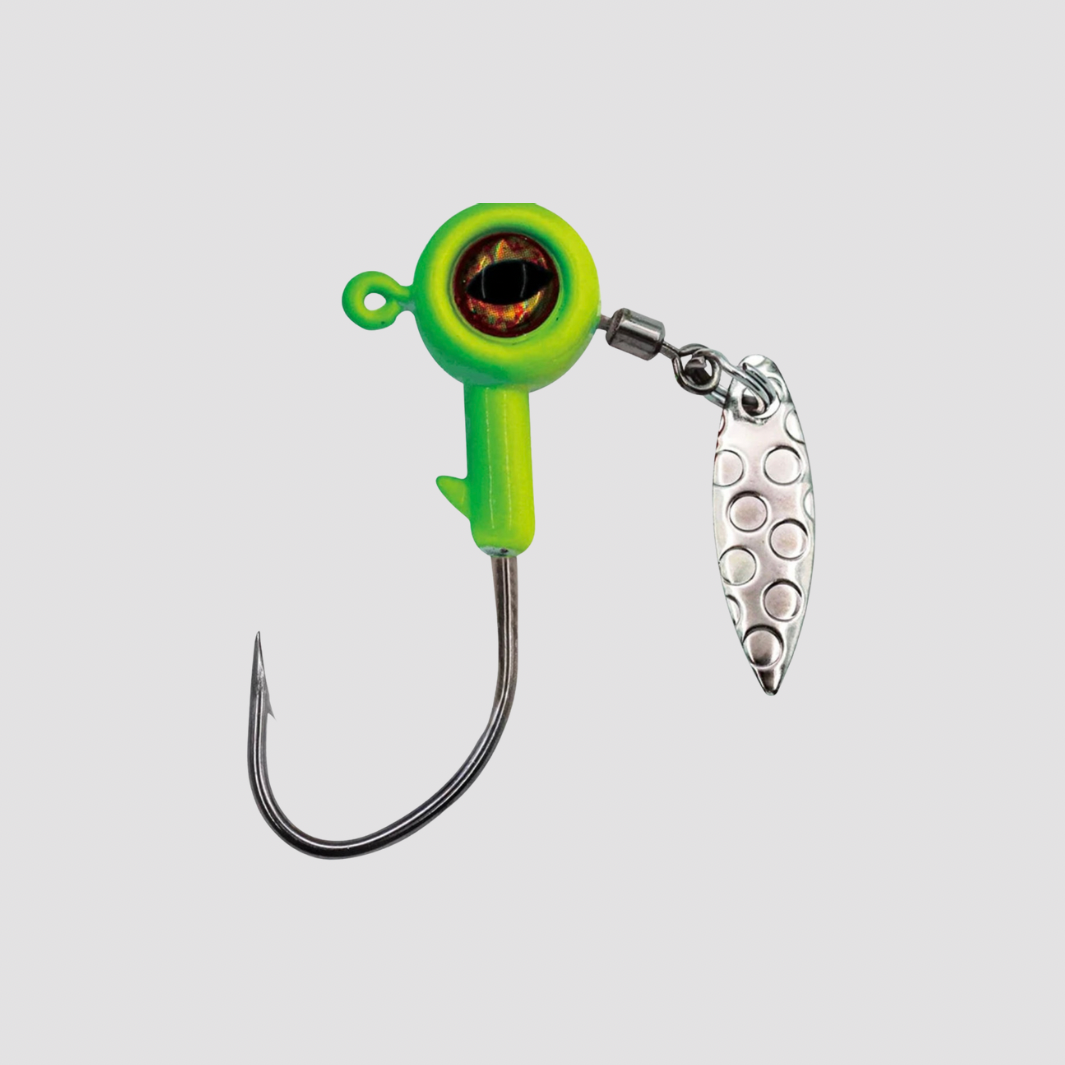 Têtes Plombées avec Palette Spinner (x5) – Hameçons Montés pour Leurres Souples L'Univers des Pêcheurs