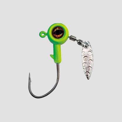 Têtes Plombées avec Palette Spinner (x5) – Hameçons Montés pour Leurres Souples L'Univers des Pêcheurs