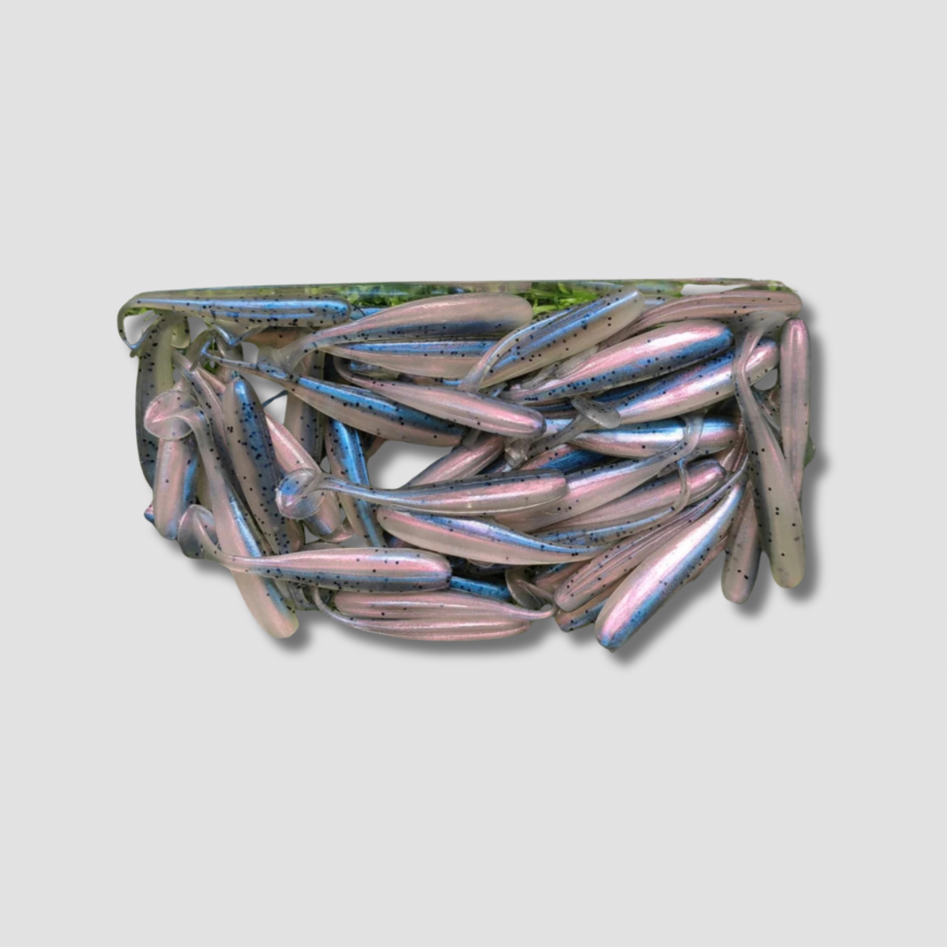 Lot de 50 pièces leurres souple plusieurs coloris et plusieurs dimensions au choix L'Univers des Pêcheurs
