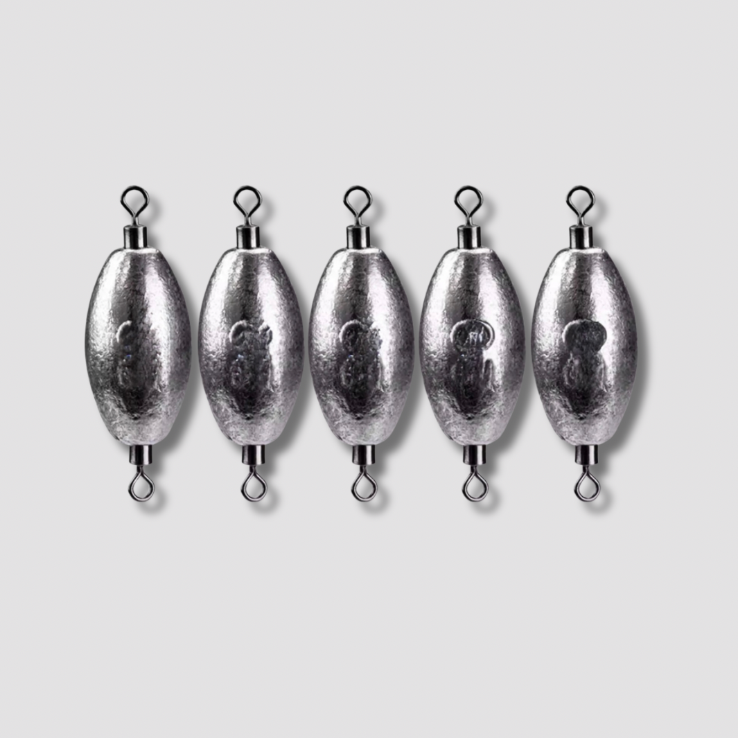 Plombs de Pêche en Olive avec Émerillons – Lot de 5 – 15g à 40g L'Univers des Pêcheurs