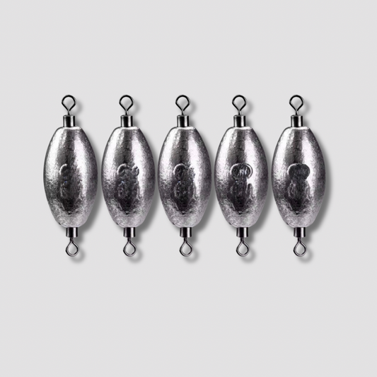 Plombs de Pêche en Olive avec Émerillons – Lot de 5 – 15g à 40g L'Univers des Pêcheurs