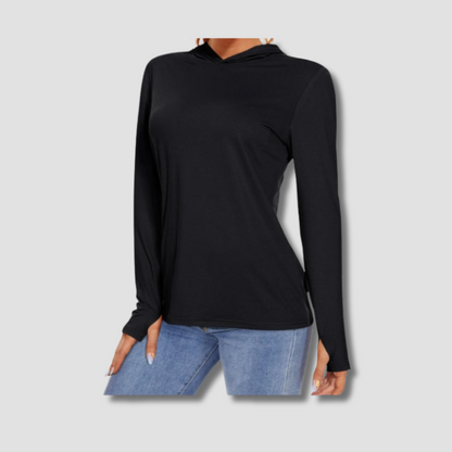 TACVASEN – T-shirt à capuche pour femme, vêtement d'extérieur, Protection contre les UV et le soleil, UPF, 50 +, manches longues, pêche, randonnée, athlétisme L'Univers des Pêcheurs