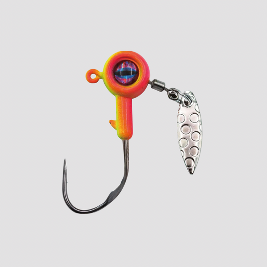 Têtes Plombées avec Palette Spinner (x5) – Hameçons Montés pour Leurres Souples L'Univers des Pêcheurs